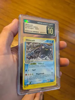 (POP 6) CGC 10 PRISTINE Pokemon Whiscash 48/97 EX Dragon 2003 - Image 1