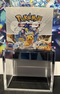 Pokemon Surging Sparks Booster Box Factory Sealed with Acrylic Case - Image 2