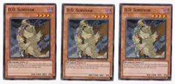 D.D. Survivor - RYMP-EN086 - Common - 1st Edition x3 - Lightly Played - Image 1