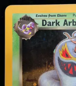 Vintage Pokemon TCG Arbok 2/82 Team Rocket Holo Error Card "23000" Date - Image 2