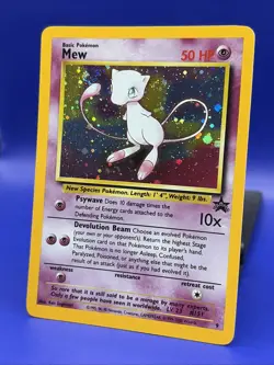 Pokemon Card Mew HOLO Black Star Promo #9 LP SWIRL - Image 2