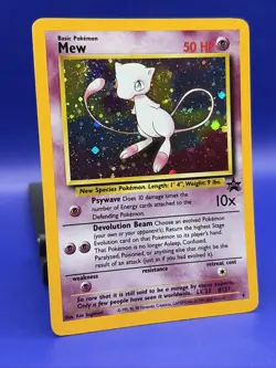 Pokemon Card Mew HOLO Black Star Promo #9 LP SWIRL - Image 3