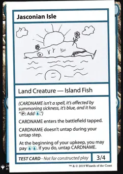 MTG Jasconian Isle (117/123) Mystery Booster Playtest Cards LP - Image 1