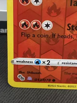 Pokemon Go Numel Reverse Holo Card Peelable Ditto 013/078 Near Mint 🔥 - Image 2