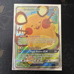 Dedenne GX - 195a/214- Pokemon Sun & Moon Promo Alternate Art Rare Card NM - Image 3