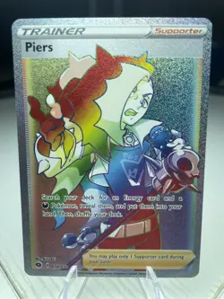 Piers 078/073 Champion's Path 2020 English Secret Rare Pokemon Card TCG NM - Image 1