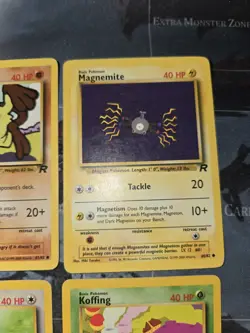 Team Rocket 4 Card Lot Mankey, Magnemite. Dratini, Koffing Pokemon Vintage - Image 3