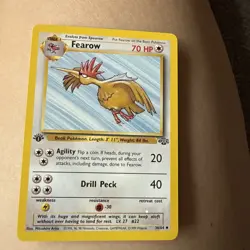 Pokemon TCG Fearow Card Jungle 36/64 1st Edition Uncommon - Image 1