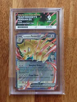 Team Rocket's Persian EX SVP 218 - Black Star Promo Card ACE 9 MINT - Image 1