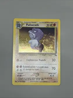 Poliwrath Neo Discovery Holo Rare Unlimited Pokemon TCG Card 9/75 - Image 1