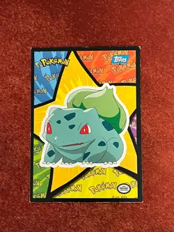 Bulbasaur #S6 Mewtwo Strikes Back - TOPPS Pokemon Sticker Card - EXCELLENT - Image 1