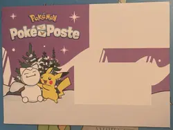 Enveloppe Pikachu Pokemon Ensemble Promo FR Poke Poste Post TCG Carte Card CCG - Image 1