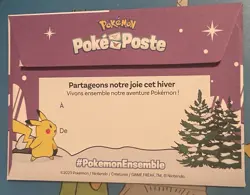 Enveloppe Pikachu Pokemon Ensemble Promo FR Poke Poste Post TCG Carte Card CCG - Image 2