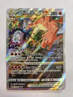 Pokemon Charizard VSTAR SWSH262 Full Art Holo Promo Card Sword & Shield - Image 1