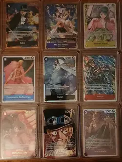 One Piece Card Game Lot (32 Cards) Luffy, Sabo, Portgas D. Ace Nami Etc - Image 3