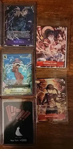 One Piece Card Game Lot (32 Cards) Luffy, Sabo, Portgas D. Ace Nami Etc - Image 5