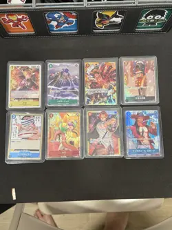 Lot of (8) HOLO FOILS One Piece TCG Cards NM Japanese - Image 1