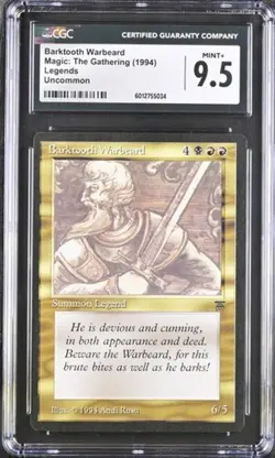 Barktooth Warbeard, just graded. Legends mtg. CGC 9.5 Mint+! - Image 1