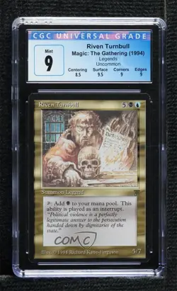 Riven Turnbull Magic: Legends CGC 9 Mint 1994 - Image 1