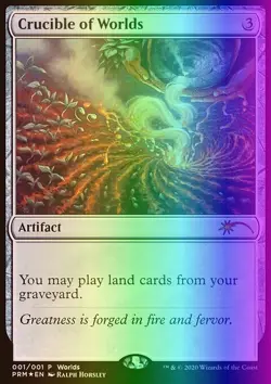 MTG Magic the Gathering Crucible of Worlds (2019/2) Worlds LP FOIL - Image 1