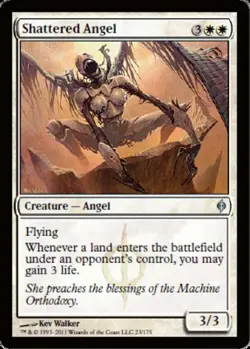 1 x Shattered Angel - New Phyrexia - Moderate Play - MTG - Image 1