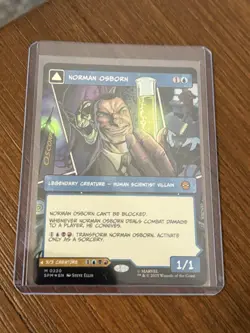 MTG Marvel Spider-Man *Foil Borderless* NORMAN OSBORN / GREEN GOBLIN #0202 *Mint - Image 1