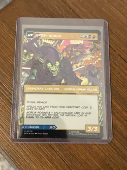 MTG Marvel Spider-Man *Foil Borderless* NORMAN OSBORN / GREEN GOBLIN #0202 *Mint - Image 2
