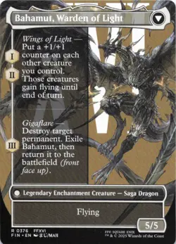 MTG Dion, Bahamut's Dominant (Borderless) (376) | NM | Final Fantasy {FIN} - Image 2