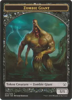 4 x Zombie Giant Token - Nissa vs. Ob Nixilis - Common - Near Mint - Image 1