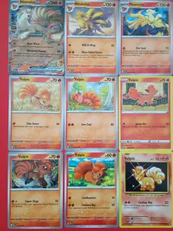 X18 Pokemon Cards Vulpix Ninetails Lot No Duplicates - Image 2