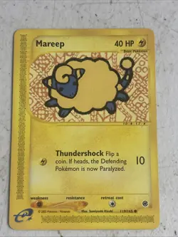 Pokemon TCG Mareep Expedition 119/165 Regular Common Mp - Image 1