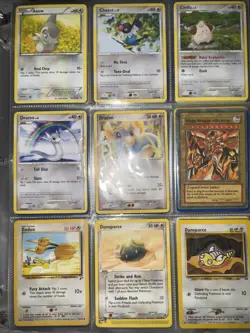 pokemon binder collection 22 pages front and back 150+ cards - Image 1