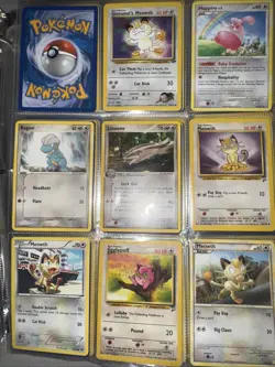 pokemon binder collection 22 pages front and back 150+ cards - Image 3
