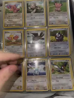 pokemon binder collection 22 pages front and back 150+ cards - Image 5
