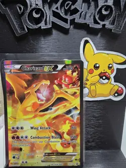 Pokemon 2016 Charizard EX XY121 Black Star Promo Full Art Holo NEAR MINT - Image 1