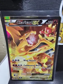 Pokemon 2016 Charizard EX XY121 Black Star Promo Full Art Holo NEAR MINT - Image 2