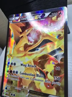 Pokemon 2016 Charizard EX XY121 Black Star Promo Full Art Holo NEAR MINT - Image 5