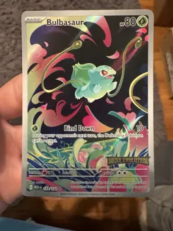 Pokemon Bulbasaur 133/132 Pokemon TCG Mega Evolution Stamped Promo - Image 1