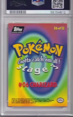 Pokemon 1999 TOPPS Charizard #6 PSA 9 (573) - Image 2
