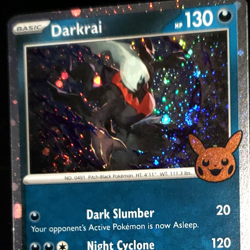 *DOUBLE SWIRL* Pokemon TCG Darkrai Cosmos Trick or Trade 2024 136/197 - Image 1