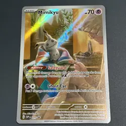 Mimikyu SVP 075 Black Star Promos Full Art Holo Paldean Fates Pokemon TCG NM - Image 1