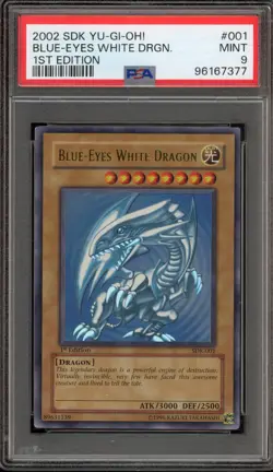 Yu-Gi-Oh! Blue-Eyes White Dragon Starter Deck Kaiba 1st Edition SDK-001 PSA 9 - Image 1
