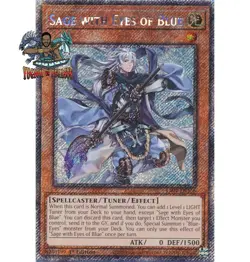 Yugioh! 1x Sage with Eyes of Blue RA04-EN266 Platinum Secret Rare 1st Ed NM - Image 1