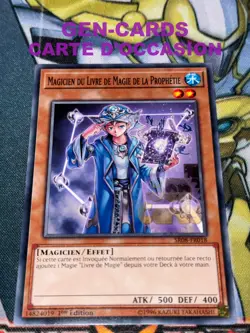 CARTE Yu Gi Oh MAGICIEN DU LIVRE DE MAGIE DE LA PROPHETIE SR08-FR018 1ere editio - Image 1