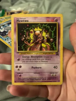 Pokemon TCG Mewtwo Base Set Holo Rare Card 10/102 Vintage - Image 3