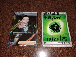 Pokemon ENGLISH Giovanni Boss's Orders Rebel Clash 189/192 Holo FULL ART Card NM - Image 1