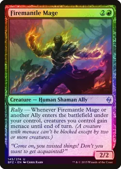 Firemantle Mage FOIL Battle for Zendikar NM Red Uncommon MAGIC CARD ABUGames - Image 1