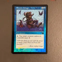 Rhystic Deluge Foil LP Prophecy 2000 Magic the Gathering Card TCG - Image 1