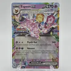 Espeon EX - 034/131 Prismatic Evolutions Stamped Promo MINT/NM - Pokemon Card - Image 1