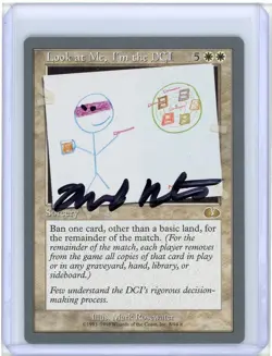 Look at Me, I'm the DCI Unglued Signed Mark Rosewater MTG - Image 1